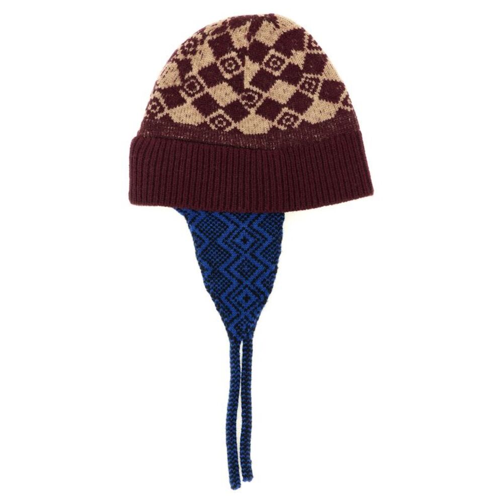 Dries Van Noten Bordeaux Wool Ear Men's Muffs